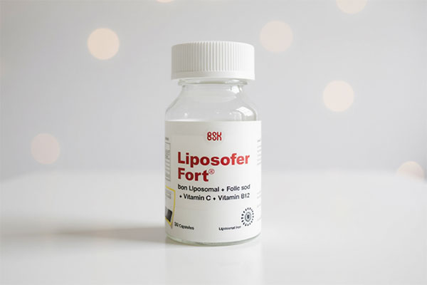 کپسول لیپوزوفر فورت بی اس کی روی سطح سفید