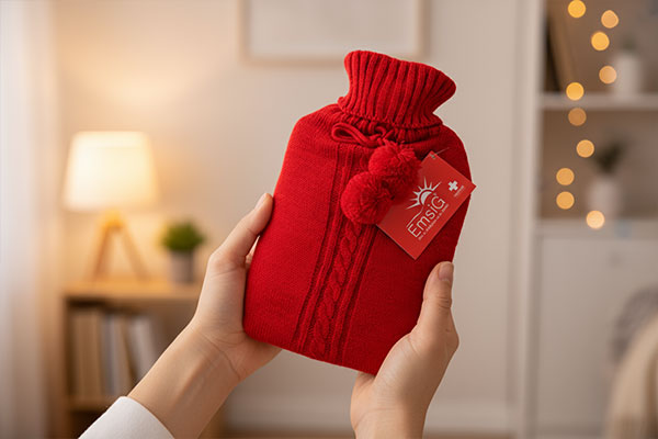 کیسه آب گرم امسیگ مدل HB202 Plus در دستان کاربر