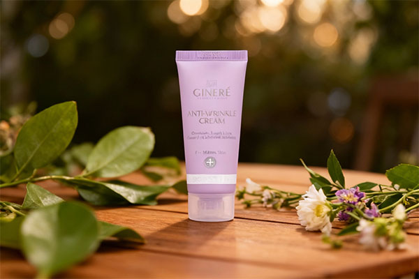 کرم ضد چروک سینره بالای 40 سال در کنار عناصر طبیعی