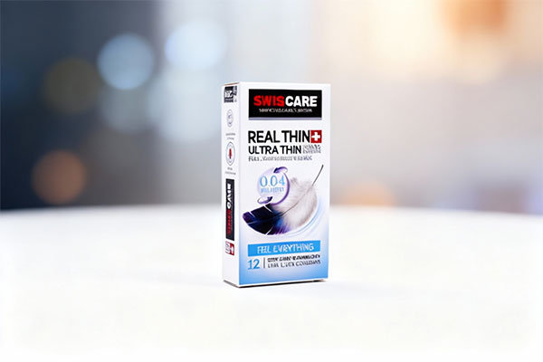 کاندوم بسیار نازک سوئیس کر Real Thin Ultra Thin بسته بندی