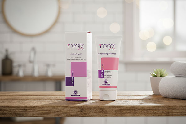 شامپو نوپری ویت دی برای محافظت از رنگ مو و شانه‌پذیری آسان