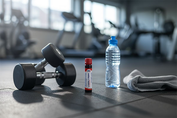 ویال ال کارنیتین و ال آرژنین یوروویتال در محیط ورزشی