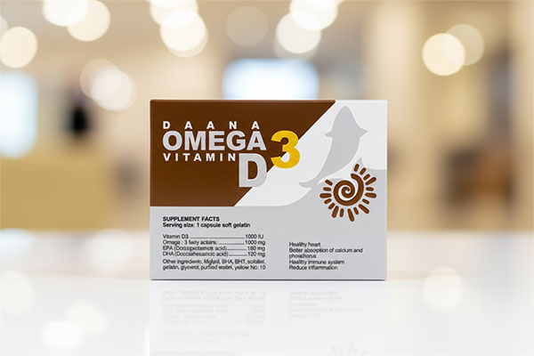 کپسول امگا 3 پلاس ویتامین D3 دانا برای سلامت قلب و عروق