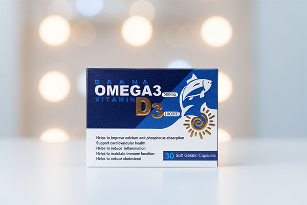 کپسول امگا3 پلاس د3 دانا برای سلامت قلب و عروق