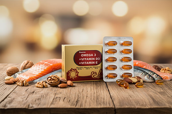کپسول امگا 3 پلاس دانا همراه با منابع طبیعی امگا 3