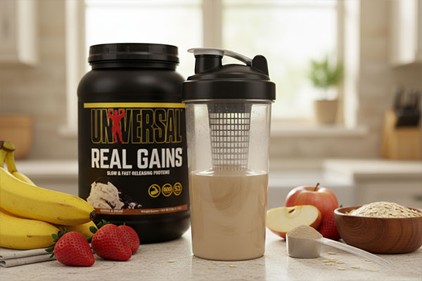 تهیه نوشیدنی با پودر ریل گینز یونیورسال نوتریشن