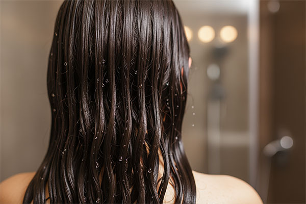 موهای براق و ابریشمی پس از استفاده از شامپو موهای آسیب دیده فیس دوکس