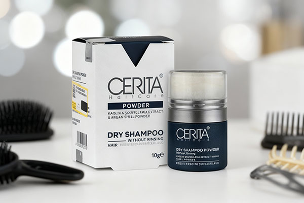 شامپو پودری سریتا با بستهبندی کاربردی