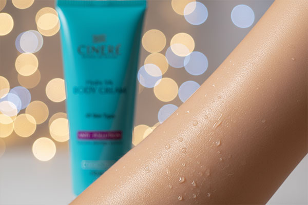 پوست نرم و لطیف با کرم بدن سینره آبی