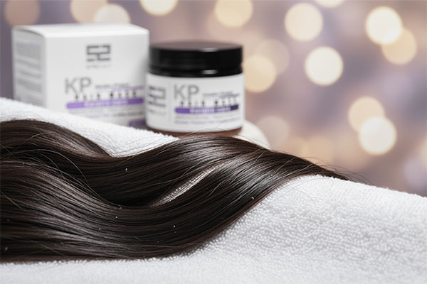 موهای درخشان و نرم پس از استفاده از ماسک موهای کراتینه ساین اسکین