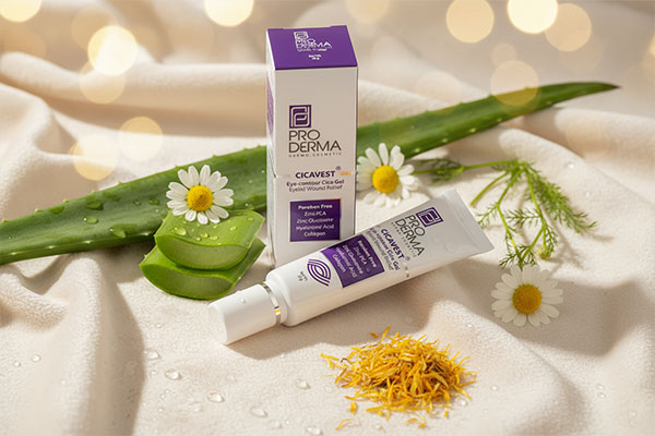 ژل التیام دهنده دور چشم و پلک پرودرما برای ترمیم پوست حساس