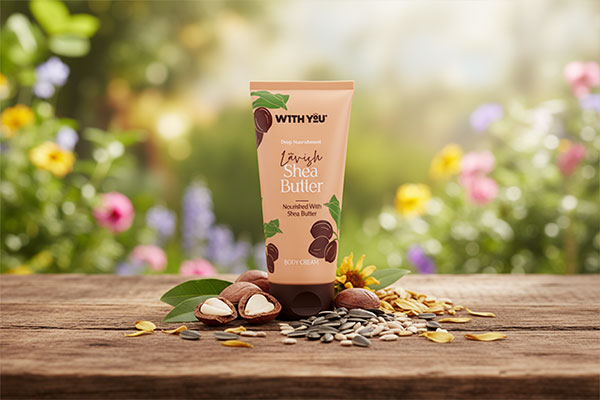 کرم بدن شی باتر ویت یو با مواد طبیعی شی باتر و آفتابگردان