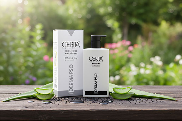 لوسیون بدن پسوریازیس سریتا با مواد طبیعی