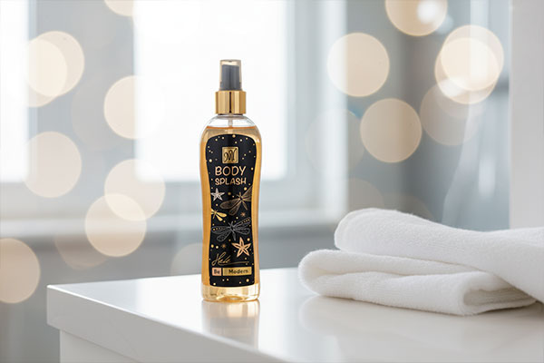 بادی اسپلش مای هیبی روی پیشخوان حمام