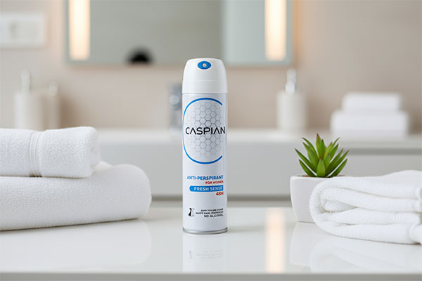 استفاده از اسپری ضد تعریق بدن زنانه فرش سنس کاسپین