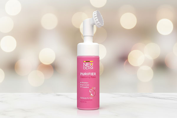 ترکیبات فوم شستشوی صورت پیوریفایر نئودرم برای پوست نرمال تا خشک