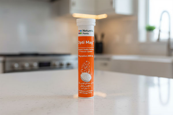 بستهبندی قرص جوشان اوپتی مگ نیچرز پلنتی