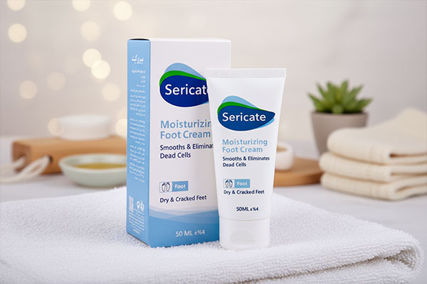 بسته‌بندی کرم ضد ترک پا سری کیت برای مراقبت از پوست