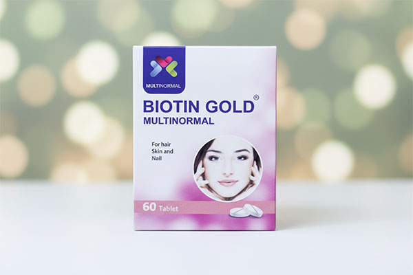 قرص بیوتین گلد مولتی نرمال 2.5 میلی گرم برای تقویت مو و ناخن