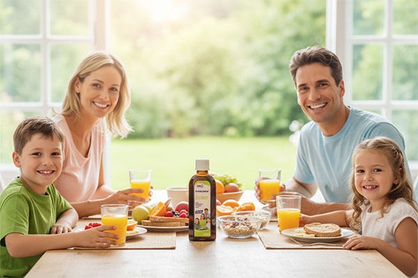 خانوادهای سالم با شربت استئوجویس یوروویتال