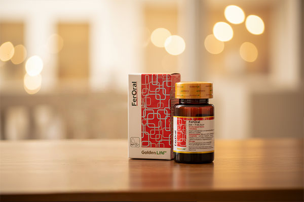 قرص FerOral گلدن لایف برای بهبود کم‌خونی و ریزش مو