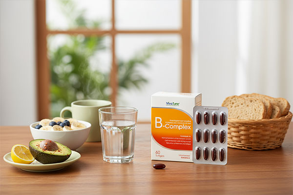 کپسول ب کمپلکس ویواتیون کنار صبحانه سالم