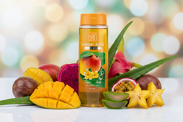 شامپو بدن مای سامر جویس با ترکیبات طبیعی آلوئه ورا و میوههای استوایی