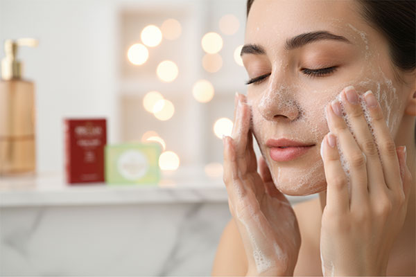 استفاده از پن ضد جوش رزالیا برای شستشوی پوست چرب