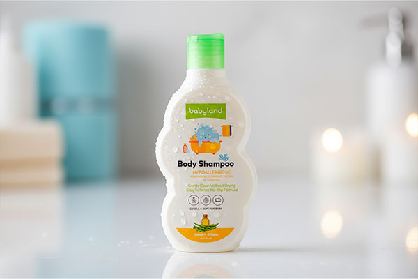 شامپو بدن کودک گلیسیرین و گوار بی بی لند برای مراقبت از پوست