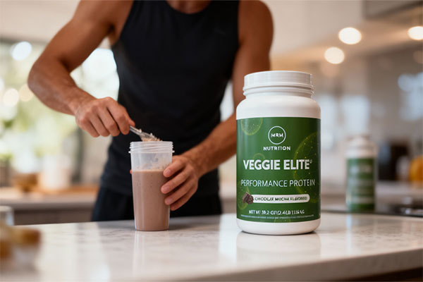 تهیه شیک پروتئین گیاهی با پودر پروتئین وجی الیت ام آر ام