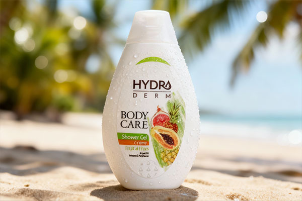 شامپو بدن با رایحه استوایی هیدرودرم با حس تازگی