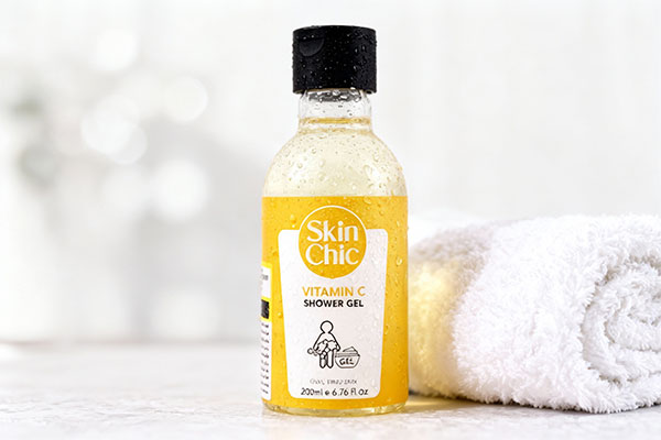 ژل شستشوی بدن ویتامین سی اسکین شیک در محیط اسپا