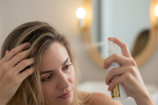 استفاده از تونیک ضد ریزش مو درمومدیک برای تقویت موها