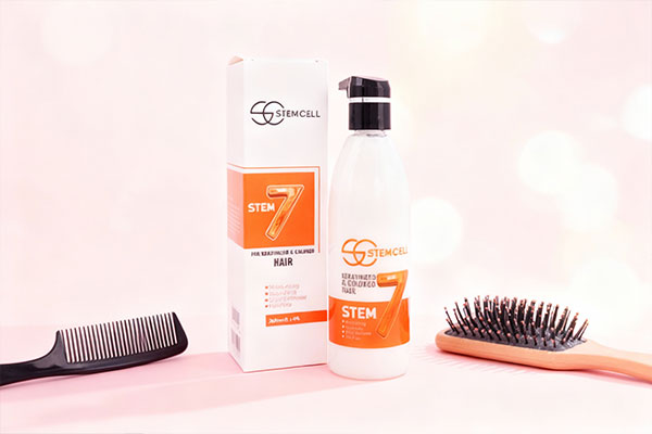 کرم احیای موهای رنگ شده استم سل کنار وسایل مراقبت از مو