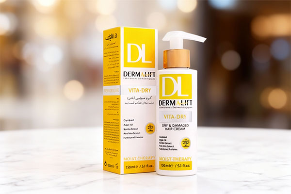 کرم موهای خشک ویتا درای درمالیفت برای رطوبت‌رسانی مو