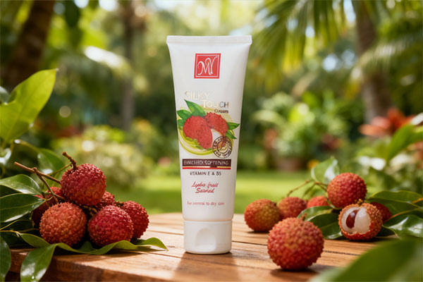 کرم سیلکی تاچ مای با میوههای لیچی