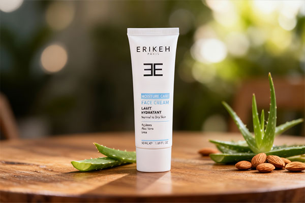 کرم آبرسان اریکه با ترکیبات طبیعی آلوئه ورا و بادام