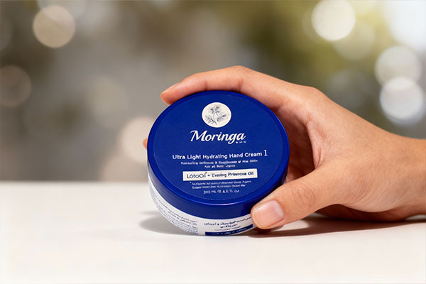 نمایش کرم دست مورینگا کاسه‌ای در بسته‌بندی 250 میلی‌لیتری