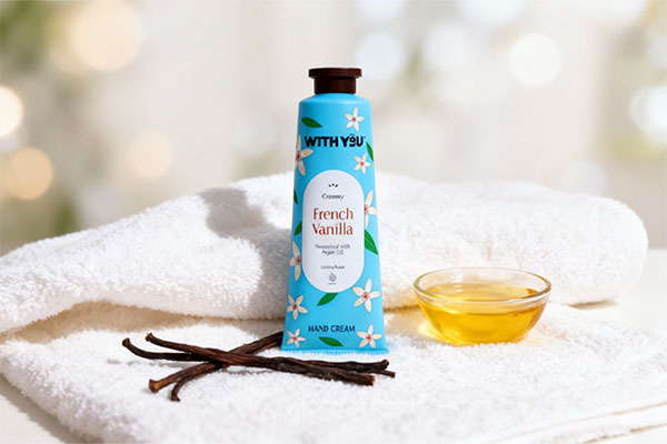 کرم مرطوب کننده دست وانیل ویت یو با عصاره وانیل و روغن آرگان