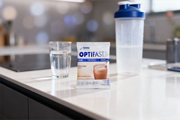 ساشه پودر اپتی فست روی میز آشپزخانه