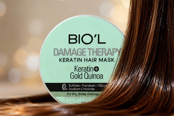 ماسک مو ترمیمی بیول با کراتین و کینوا برای نرمی مو