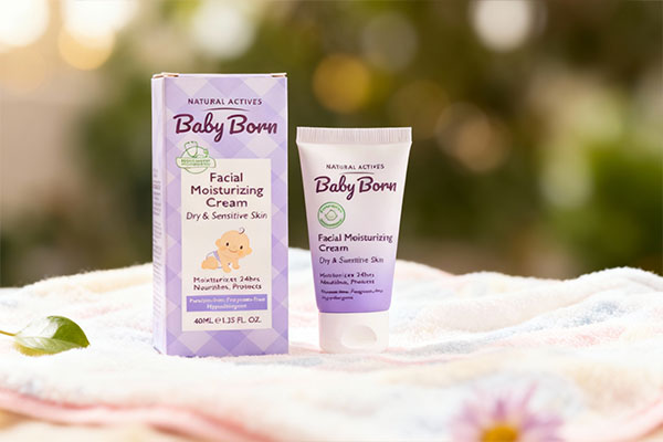 کرم آبرسان صورت کودک بیبی برن برای پوست لطیف