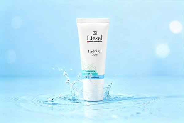 کرم آبرسان هیدراسل لایسل با پس‌زمینه آبی