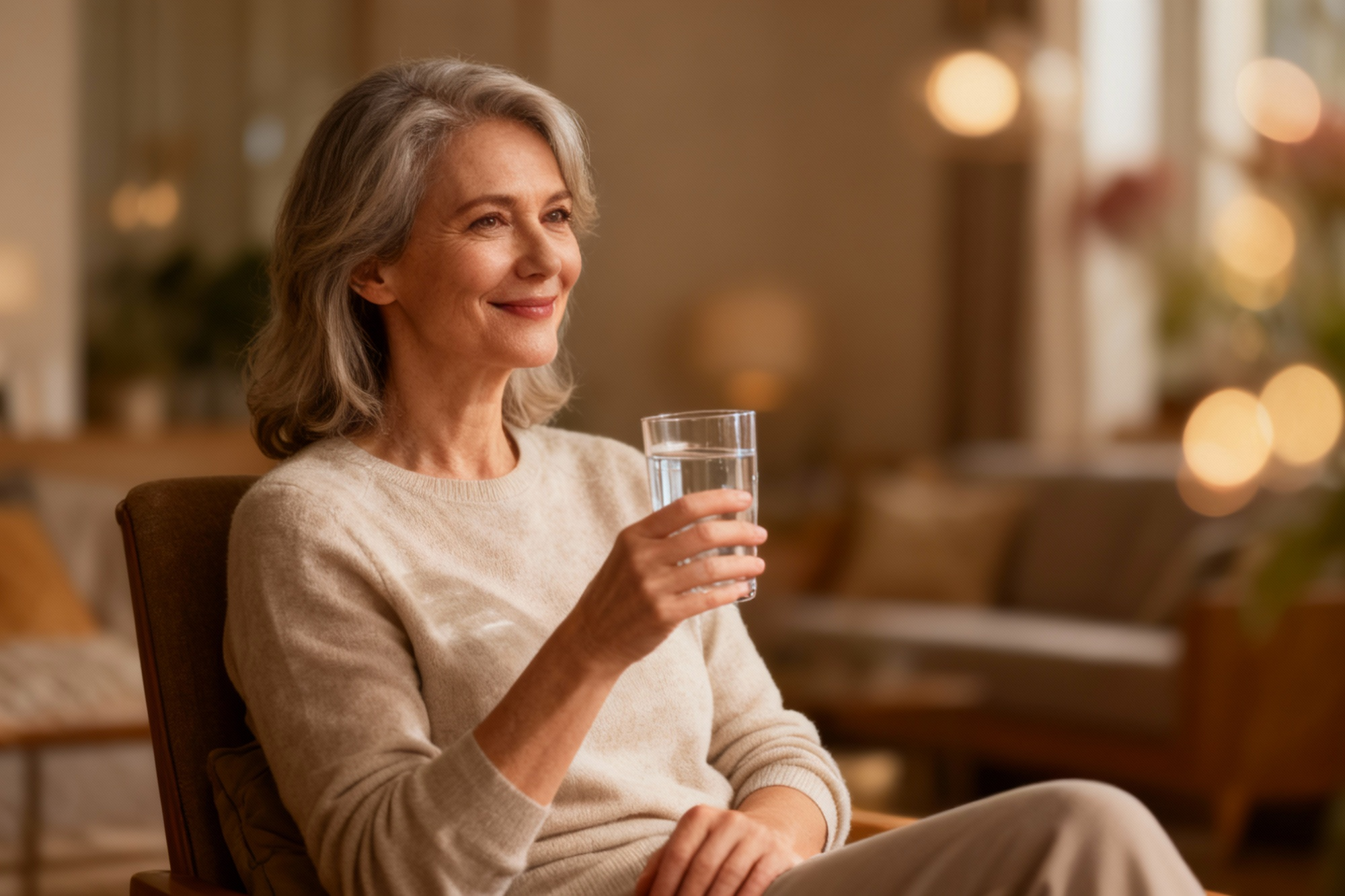 woman wellness during menopause with supplement support