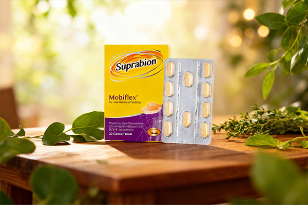قرص موبیفلکس سوپرابیون در کنار عناصر طبیعی