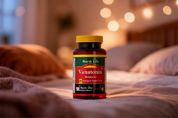 قرص واناتونین ملاتونین نورم لایف در محیط اتاق خواب