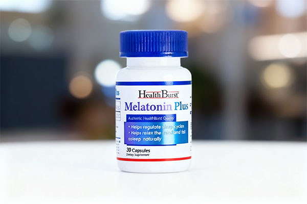 تصویر کپسول ملاتونین پلاس هلث برست برای تنظیم خواب